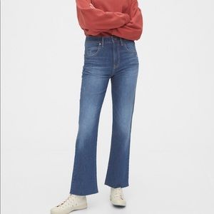 Gap High Rise Cropped Flare Jeans 18 /34R
